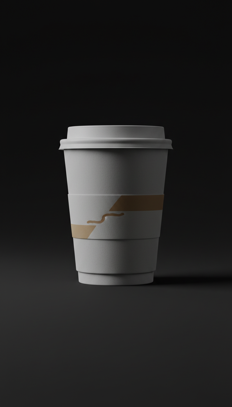 Vaso para llevar minimalista