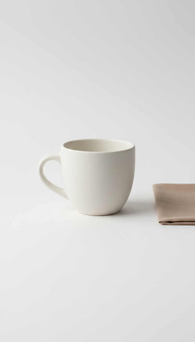 Taza galgo cerámica blanco niebla